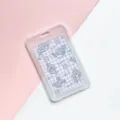 Cute transparent cartoon card holder with waterproof flip cover for student ID and cards. - Blue Shark (No Accessories) / Vertical PP Card Sleeve