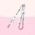 Cute cartoon cow retractable lanyard badge holder strap with white milk theme design. - MILK Cow (Cow)