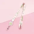 Cute cartoon retractable badge reel lanyard with pink car pattern for ID card holder - Pink Dots LOVE (Retractable Lanyard)