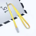 Cordino giallo 1.0cm porta badge pass da collo per ufficio fiera e vendita all'ingrosso. - Giallo ocra