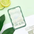 Πράσινη χαριτωμένη θήκη κάρτας φοιτητή ID με χαριτωμένο σχέδιο λαγό σκληρό προστατευτικό - Κουνελάκι Θάλασσα Λουλουδιών / Χωρίς Αξεσουάρ