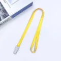 Yellow Lanyard 1.0cm Width Neck Strap for ID Badge School Card Office Supplies Replacement - Yellow