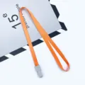 Laccetto porta badge arancione collare per cartellino identificativo 1cm ufficio mostra - Arancione