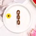 Acrylic chain DIY accessory in brown and clear, perfect for phone cases, bags, and keychains. - U-Shape Chain Accessory / Brown Chain