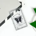 Transparent Card Holder Cute Butterfly Clear ID Badge Protector Student Campus Access Card Cover - English Black Butterfly (No Accessories)