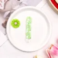 Green acrylic U chain and daisy DIY pendant accessory for phone cases, bags and keychains. - U-Shape Chain Accessory / Light Green Chain