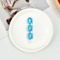 Blue transparent acrylic U chain DIY accessory for phone case and bag decoration charm - U-Shape Chain Accessory / Medium Blue Chain