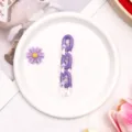 Purple acrylic U-chain DIY ornament for phone case, bag, and keychain accessories. - U-Shape Chain Accessory / Light Purple Chain