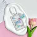 Transparent Card Holder Student Cartoon Butterfly Ins Style Campus Card Protective Cover Pink - Sunrise Pink Butterfly + White Spring Rope