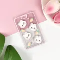 Portacarte trasparente coniglio cartone animato simpatico custodia protezione badge - Coniglio Carota (Senza Accessori)