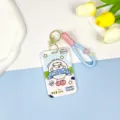 Cute cartoon cow card holder with lanyard and keychain, perfect for daily commuting and school use. - Apple Cow / Blue Lucky Bag Hand Strap