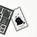 Transparent cartoon black cat card holder student ID protective case clear sleeve cute - Bucket Black Cat (No Accessories)