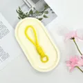 Yellow braided wrist strap for phone case and keys, anti-loss universal short lanyard. - Gold Yellow