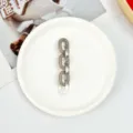 Acrylic chain link accessory for phone case bag keychain DIY craft decorative cute charm - U-Shape Chain Accessory / Gray Brown Chain