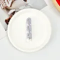 Light purple and transparent acrylic U-chain DIY charm for phone cases and bag pendants - U-Shape Chain Accessory / Gray Purple Chain