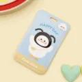 Cute cartoon sliding card holder for student ID card, bus card, and meal pass protection. - Braided White Goose (No Accessories)