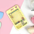 Cartoon claw machine transparent card holder student ID protective cover bus card case cute - Yellow Grid Game Console (No Accessories)