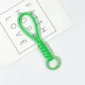Fluorescent green woven wrist lanyard strap for phone case and keychain anti-lost portable - Mint Green