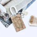 Transparent sliding cartoon card holder with cute brown bear pattern and retractable lanyard. - Full Screen Coffee Bear / White Spring Rope (Cheese Dog Clasp)