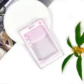 Pink transparent PS cartoon ID card holder, cute student badge sleeve and protective bus card case. - Pink Star Speech Bubble (Without Accessories) / Pink