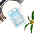Transparent Blue Cartoon Slide Card Holder IC Access Control Protective Badge Sleeve - Blue Star Speech Bubble (Without Accessories) / Blue