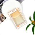 Transparent plastic ID card holder with gradient design, perfect for student badges and cards. - Orange Star Speech Bubble (Without Accessories) / Orange
