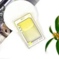 Transparent slide card holder clear badge protector ID case with cute yellow star pattern - Yellow Star Speech Bubble (Without Accessories) / Yellow