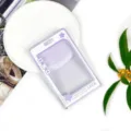 Transparent PS cartoon card holder ID badge protector slide cover for students and office workers. - Purple Star Speech Bubble (Without Accessories) / Purple