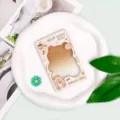 Transparent cute bear cartoon ID card holder student badge protective sleeve case new - Milk Tea Bear Frame / No Accessories