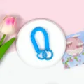 Einfahrbare doppelte Ringfeder Seil Handy Kette elastische Anti-Verlust Seil blau - Doppelring Spiralseil / Hellblau