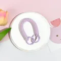 Einziehbarer Spiral-Handyriemen mit Doppelringen, flexible Spiralschnur für Schlüssel. - Doppelring Spiralseil / Lavendel