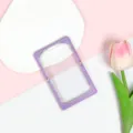 Portacarte trasparente viola carino porta badge studente con decorazione di luna stella. - Custodia Viola Stella Luna (Senza Accessori)