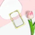 Porta carte trasparente custodia per badge studentesco grazioso design a vitigno protettivo - Custodia Gialla Stella Luna (Senza Accessori)