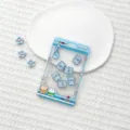 Cute claw machine shaker card holder, transparent protective cover for student ID cards. - Blue Claw Machine Elephant Shaking / Sliding Transparent (No Accessories)