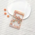 Cute claw machine transparent card holder shake-shake id badge holder student bus card protector - Orange Claw Machine Milk Tea Bear Shaking / Sliding Transparent (No Accessories)