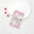 Cute pink claw machine ID card holder transparent shaker card case for student school bus pass - Pink Claw Machine Scarf Dog Shaking / Sliding Transparent (No Accessories)