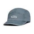 Nahaufnahme der vintage waschbaren Baumwoll-5-Panel-Baseballkappe mit sauberer Frontbestickung. - M (56-58cm) / Hellblau