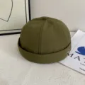 Prasino docker kapelo me metalliko stauros, drosiero kai elafry gia tin kalokairini sezon. - M (56-58cm) / Πράσινο