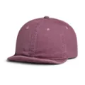 Gorra de béisbol retro lavada de ala corta para hombres y mujeres, sombrero de algodón casual. - M (56-58cm) / Burdeos