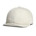 Detalle de gorra retro de lona lavada ala corta, sombrero de béisbol corona suave estilo calle. - M (56-58cm) / Blanco