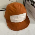 Outdoor Sport schnelltrocknende Baseballkappe, leicht atmungsaktiv orange weiße Sommer Sonnenhut. - M (56-58cm) / Orange