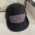 Outdoor Sport schnelltrocknende Baseball Cap Detail, leicht atmungsaktiv schwarz grau - M (56-58cm) / Schwarz