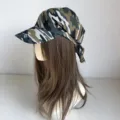 Camouflage hip hop hat street fashion headscarf cap detailed view showing unique style and fit. - M (56-58cm) / Camouflage Khaki