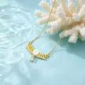 Vergulde zirkonia bloem hanger ketting, minimalistische elegante sleutelbeen ketting voor vrouwen. - Witte Bloem Halsketting