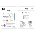 Adhesivos PET flechas de colores suatelier coreano 3 hojas agenda journaling kit set - Estilo 1677 / 3 Piezas/Paquete / Multicolor