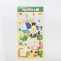 Hoja de pegatinas de papel impermeable de oso tierno coreano para diario bricolaje - Oso Cacahuete - Vida Diaria