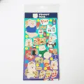 Cute Korean MANET Peanut Bear sticker pack, adorable decorative journal diary stickers for DIY crafts. - Peanut Bear - Midnight Snack