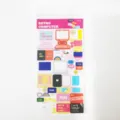 Retro computer decorative journaling sticker sheet, cute aesthetic DIY stationery for crafting. - Retro Cute Computer