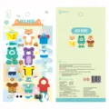 Korean BONITO cute dog dress-up puffy sticker set, B6047, soft foam material for phone case decor. - Pet Dress-Up - Shiba Inu Boy