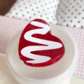 Red heart hair claw clip for women, stylish cute resin shark clip for half up hairstyles and daily wear. - White Striped